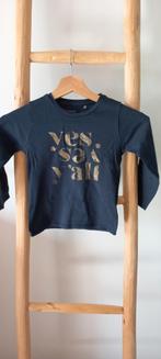 NOPPIES LONGSLEEVE DIEP DONKERBLAUW MAAT 110 ORGANIC KATOEN, Ophalen of Verzenden, Zo goed als nieuw, Meisje, Shirt of Longsleeve