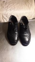 Leren zwarte schoenen maat 41.5, Ophalen of Verzenden, Gedragen, Bruin