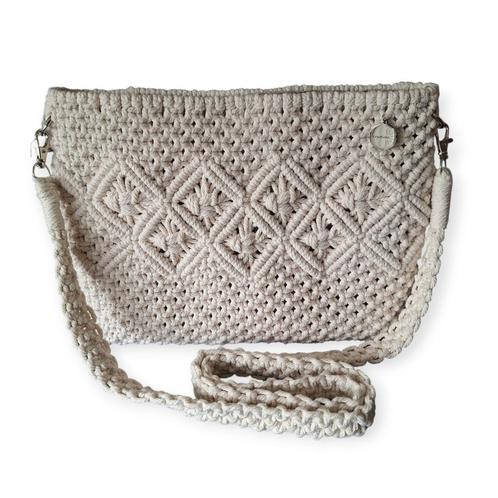 Mooie macramé schoudertas, nieuw, Sieraden, Tassen en Uiterlijk, Tassen | Schoudertassen, Nieuw, Overige merken, Overige kleuren