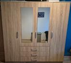 Kledingkast Jysk VELLERUP – 200x200 cm – met spiegel & lades, Huis en Inrichting, Kasten | Kledingkasten, Ophalen, Overige materialen