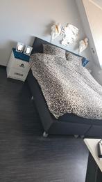 boxspring 160x200, Ophalen, Zwart, Tweepersoons, Zo goed als nieuw