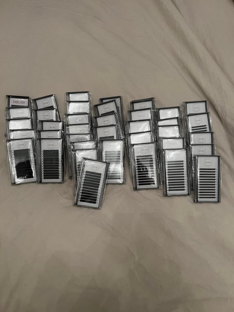 Wimperextensions 0.15 D krul - Mix lengtes, Ophalen, Ogen, Zwart, Nieuw