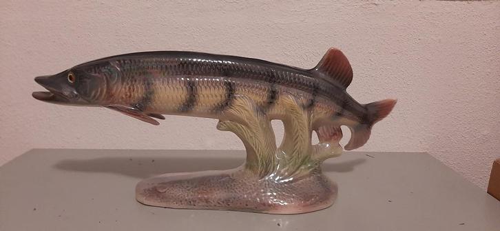 Snoek keramiek groot 52 cm lang, Antiek en Kunst, Antiek | Keramiek en Aardewerk, Ophalen