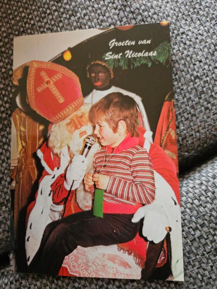 Sinterklaas Groeten - Oude Ansichtkaart, Verzamelen, Ansichtkaarten | Themakaarten, Gelopen, 1960 tot 1980, Ophalen of Verzenden