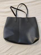 Zwarte leren shopper handtas, merk Even & Odd, Sieraden, Tassen en Uiterlijk, Tassen | Damestassen, Ophalen of Verzenden, Zo goed als nieuw