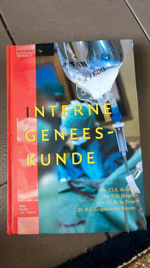 J.T.E. de Jong - Interne geneeskunde, Boeken, Wetenschap, Zo goed als nieuw, Ophalen of Verzenden
