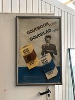 Emaille goud boon koffie, Ophalen of Verzenden, Zo goed als nieuw, Reclamebord