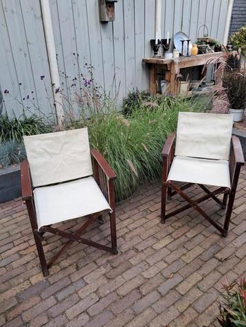 2x Inklapbare Regisseursstoelen beschikbaar voor biedingen
