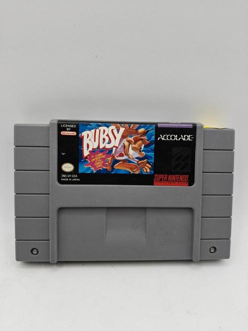 Bubsy SNES USA, Spelcomputers en Games, Games | Nintendo Super NES, Zo goed als nieuw, Racen en Vliegen, 1 speler, Vanaf 3 jaar