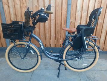 moederfiets met zitjes en kratje Spirit 28 inch 57 cm 3 vers beschikbaar voor biedingen