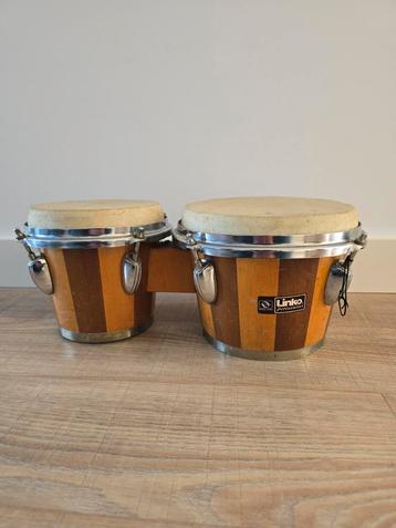 Vintage Percussie Instrumenten Set - Bongo's, Trommel Linko beschikbaar voor biedingen