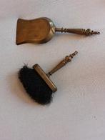 Geelkoperen haardstel ., Antiek en Kunst, Ophalen, Koper