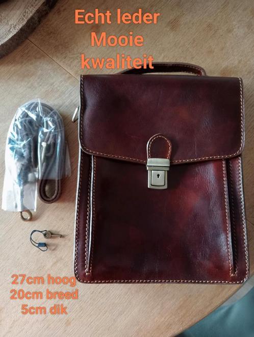 Echte ledere dames schoudertas, Sieraden, Tassen en Uiterlijk, Tassen | Schoudertassen, Nieuw, Ophalen of Verzenden