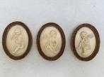 BROCANTE  OVALE  LIJSTJES  MET ENGELTJES, Ophalen of Verzenden