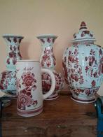 Delfst Rood,Holland. Set van 4 handgeschilderd, Ophalen of Verzenden