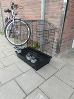 Grote vogelkooi met 4 voederbakjes, Dieren en Toebehoren, Ophalen, Zo goed als nieuw, Metaal, Vogelkooi