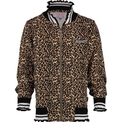 Vingino Ozari multicolor brown panter vest maat 8/128., Kinderen en Baby's, Kinderkleding | Maat 128, Zo goed als nieuw, Meisje