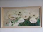 Schilderij witte klaprozen, Antiek en Kunst, Kunst | Schilderijen | Klassiek, Ophalen