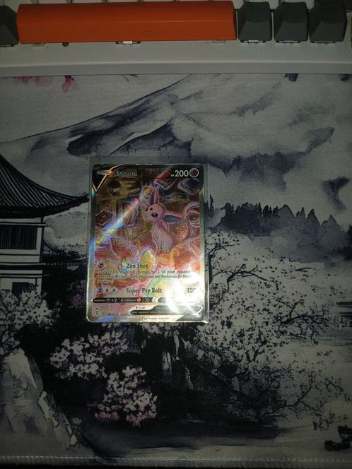 Espeon V 180, Hobby en Vrije tijd, Verzamelkaartspellen | Pokémon, Zo goed als nieuw, Losse kaart, Ophalen of Verzenden