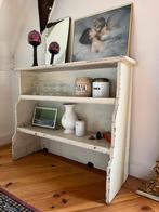 Open kast boekenkast vintage hout wit, Huis en Inrichting, Kasten | Boekenkasten, Ophalen, Gebruikt, 25 tot 50 cm