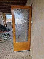 3 binnendeuren, hout met glas, maat: 210 x 82 cm, Doe-het-zelf en Verbouw, Deuren en Horren, Ophalen, Gebruikt, Binnendeur, 200 tot 215 cm