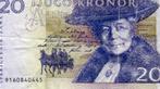 Bankbiljet:  ZWEDEN  -  20 kronor, Verzenden, Overige landen, Los biljet