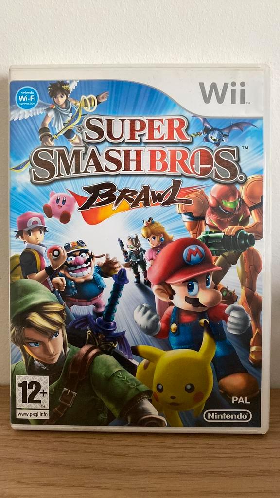Super smash bros brawl compleet met handleiding, Spelcomputers en Games, Games | Nintendo Wii, Zo goed als nieuw, Vechten, 3 spelers of meer
