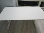 Ikea Bekant bureau 160x80 zgan wit verstelbare werktafel, Huis en Inrichting, Bureaus, Ophalen, In hoogte verstelbaar, Zo goed als nieuw