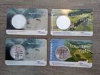 coincard (4stuks) Schokland en Market Garden BU en UNC, Postzegels en Munten, Munten | Nederland, Ophalen of Verzenden