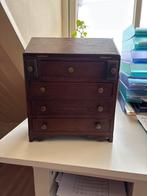 Titel: Antiek schrijfkistje / secretaire ca. 1900 – mahonie, Ophalen, Minder dan 50 cm, Gebruikt, 3 of 4 laden