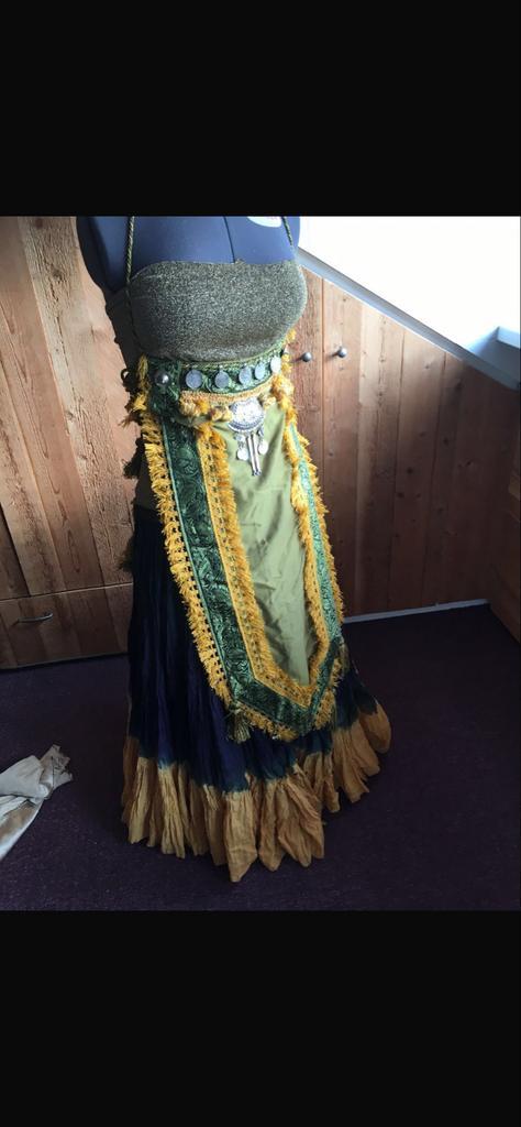 Tribal Bellydance Kostuum - Afghaanse Sieraden, Kleding | Dames, Carnavalskleding en Feestkleding, Zo goed als nieuw, Kleding
