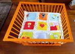 Kinderbox oranje 82 bij 96 cm, 65 cm hoog, Ophalen, Gebruikt, Rechthoekig, In hoogte verstelbaar