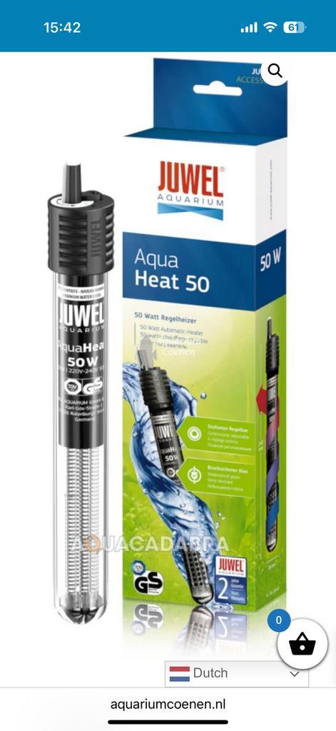 Juwel aquaheat aquarium verwarming, Dieren en Toebehoren, Vissen | Aquaria en Toebehoren, Zo goed als nieuw, Verlichting of Verwarming