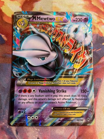 Pokemon Mega MEWTWO EX Ultra Rare 63/162 (XY: Breakthrough) beschikbaar voor biedingen