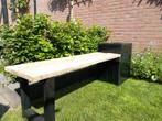 Mooie, nieuwe, houten tuinbank met plantenbak., Ophalen, Nieuw, Hout