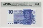 Nederland 10 Gulden 1968 Frans Hals met dubbele ovaal PMG64