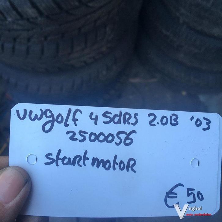 Vw Golf 4 2003  5drs 2.0 B Wagennr 2500056 Startmotor, Auto-onderdelen, Motor en Toebehoren, Gebruikt, Ophalen of Verzenden
