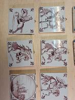Oude tegels met ridders te paard, Ophalen of Verzenden