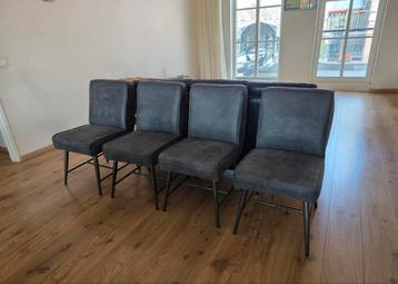 4 eetkamerstoelen eetkamer stoelen grijs antraciet  beschikbaar voor biedingen