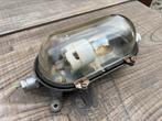 Vintage industriele wand/plafond lamp bullet EOW incl. led, Ophalen of Verzenden, Gebruikt, Glas, Vintage, industrieel
