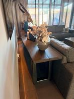 Lange sidetable massief eikenhout - 337 cm x 45 cm, Huis en Inrichting, Ophalen, Minder dan 50 cm, Gebruikt, 200 cm of meer