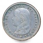 Nederland 25 Cent 1892 Wilhelmina loshangend haar, Postzegels en Munten, Munten | Nederland, Zilver, 25 cent, Ophalen of Verzenden