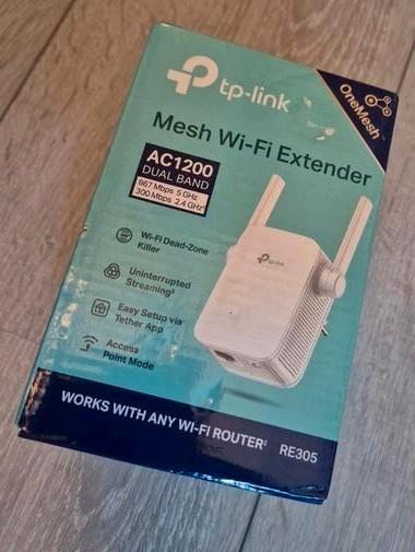 TP-Link RE305 AC1200 Dual Band WiFi extender access point, Computers en Software, Netwerk switches, Zo goed als nieuw, Ophalen of Verzenden