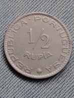 Portugees-India 1/2 Rupia 1952, Verzenden, Zuid-Azië, Losse munt