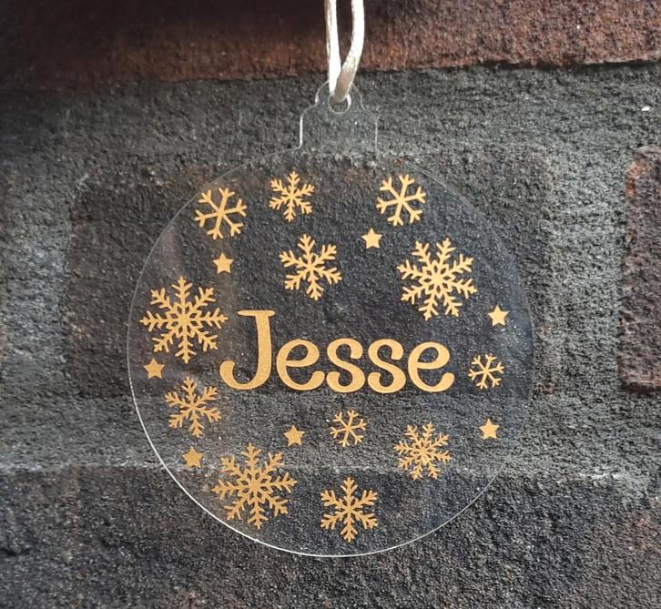 Kerstballen, kerstbal met naam,  persoonlijke kerstbal,kerst, Diversen, Kerst, Ophalen of Verzenden