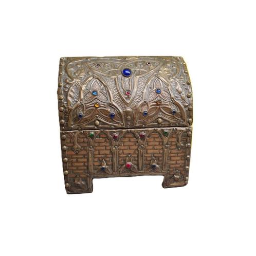Gotisch stijl kistje toegeschreven aan Alfred Louis Achille, Antiek en Kunst, Antiek | Woonaccessoires, Ophalen of Verzenden