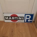 Martini P 90x32cm emaille reclamebord., Verzamelen, Ophalen of Verzenden, Reclamebord