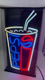 Pepsi neon lichtbak reclame, Ophalen of Verzenden, Gebruikt, Lichtbak of (neon) lamp