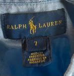 Ralph Lauren linnen overhemd korte mouw maat 7, Jongen, Ralph Lauren, Ophalen of Verzenden, Zo goed als nieuw