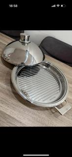 Simtronic  28 cm pannen, Ophalen of Verzenden, Zo goed als nieuw, Rvs, Pannenset